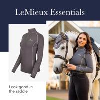 LeMieux Climate Base Layer techshirt petrol maat:l - thumbnail