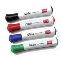 Whiteboardmarker Nobo Glide rond assorti 3mm 4st - thumbnail