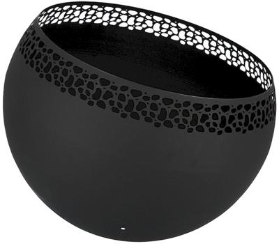Esschert Design vuurplaats bolvormig spikkels zwart