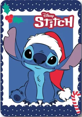 Stitch Holiday Christmas Fleece deken 100 x 140 cm Stitch Holiday Christmas Fleece deken 100 x 140 cm