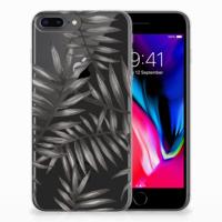 Apple iPhone 7 Plus | 8 Plus | TPU Case | Leaves Grey - thumbnail