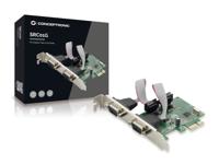 Conceptronic SRC01G 2 poorten Seriële interfacekaart PCI-Express, Serieel (9-pol.) PCIe - thumbnail