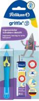 Pelikan Griffix vulpotlood, op blister, voor rechtshandigen, blauw - groen - thumbnail