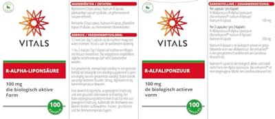 R-Alfaliponzuur - 100 capsules - thumbnail