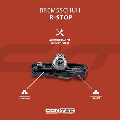 CONTEC remschoen "r-stop" ct brake shoes cartr. rd-stop, road black