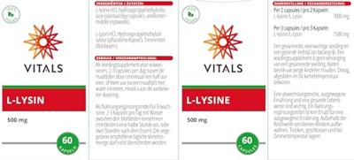 L-lysine 500 mg