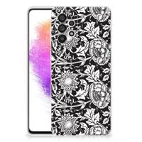 Samsung Galaxy A73 5G | TPU Case | Black Flowers - thumbnail