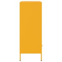 Hoge kast 68x39x101,5 cm koudgewalst staal mosterdgeel - thumbnail