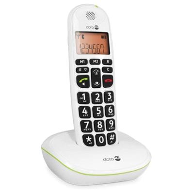Doro witte dect draadloze telefoon zonder antwoordapparaat phoneeasy100w