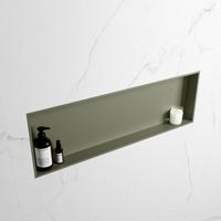 MONDIAZ EASY Nis 89,5x29,5cm in solid surface kleur Army | Army. 1 vak geschikt voor in- of opbouw - thumbnail