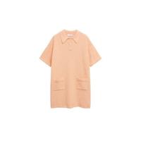 Mango gebreide jurk met textuur zalm - thumbnail