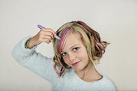 Eberhard Faber EF-579202 Haarkrijt 3 Stuks Roze, Paars, Turquoise - thumbnail