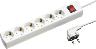 Martin Kaiser contactdoos - 1033 - 6 aansluitingen - 5 m - wit - 1033ZL5-15W/KWS