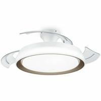 Plafondventilator met licht Philips 929004081801 Wit Gouden Metaal - thumbnail