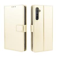 For Oppo Realme XT / Realme X2 / K5 Retro Crazy Horse Texture Horizontal Flip Leather Case with Holder & Card Slots & Photo Frame(Gold) - thumbnail