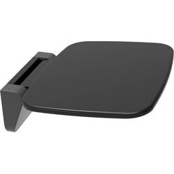 Saqu Wall E douchestoel opklapbaar wandmontage zwart