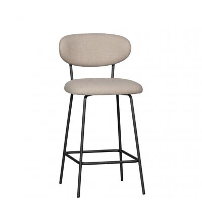 WOOOD Barkruk 'Kjeld' Geweven, kleur Naturel (zithoogte 66cm)