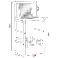 Barkrukken 2 st bamboe - thumbnail