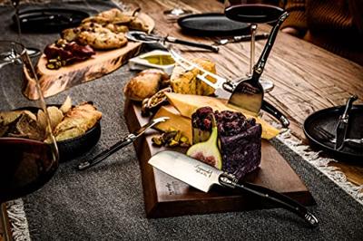 Laguiole Style de Vie Kaasmessen met Plank Premium Line - Zwart
