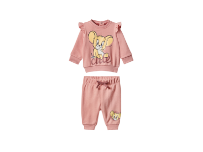 Baby joggingpak Looney Tunes of Tom en Jerry (Lichtroze, 74/80)