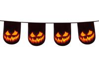 Vlaggenlijn Creepy Pumpkin dubbelzijdig 6 m Halloween Boland Timstor - Timstor - thumbnail