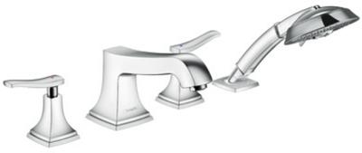hansgrohe Metropol Classic afbouwdeel v. 4-gats badrandkraan m. greep-hendel m. handdouche chroom hansgrohe Metropol Classic afbouwdeel v. 4-gats badrandkraan m. greep-hendel m. handdouche chroom