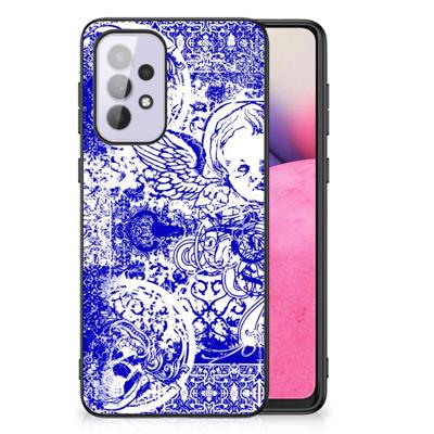 Telefoonhoesje Samsung Galaxy A33 5G Angel Skull Blauw Telefoonhoesje Samsung Galaxy A33 5G Angel Skull Blauw