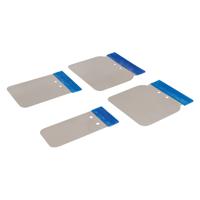 Silverline 4-delige roestvrijstalen carosserie plamuurmessen set | 50, 80, 100 en 120 mm - 427734 - thumbnail