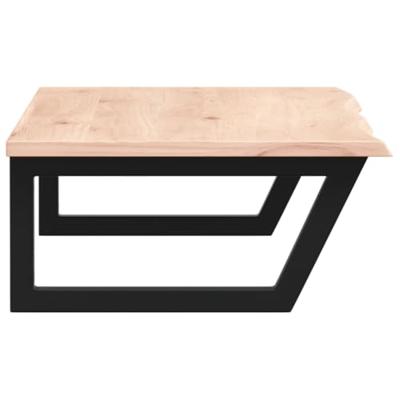 Badkamer wandschap staal en massief eikenhout