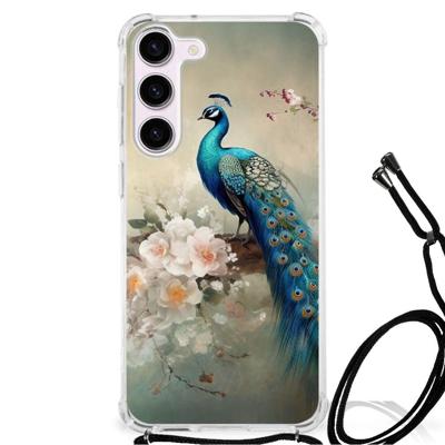 Case Anti-shock voor Samsung Galaxy S23 Vintage Pauwen Case Anti-shock voor Samsung Galaxy S23 Vintage Pauwen