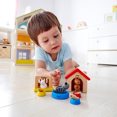 Hape poppenhuis huisdieren