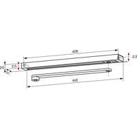 dormakaba glijarm - G-N Contur - t.b.v. deurdrangers TS 91 / 92 / 93 - zwart - RAL 9005 - thumbnail