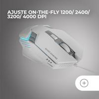 Gamemuis Mars Gaming MM024 WH Wit 4000 dpi - thumbnail