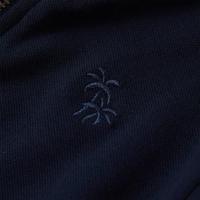 Kindervest met rits 116 marineblauw - thumbnail