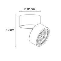 QAZQA Moderne spot wit rond verstelbaar - Go Nine - thumbnail