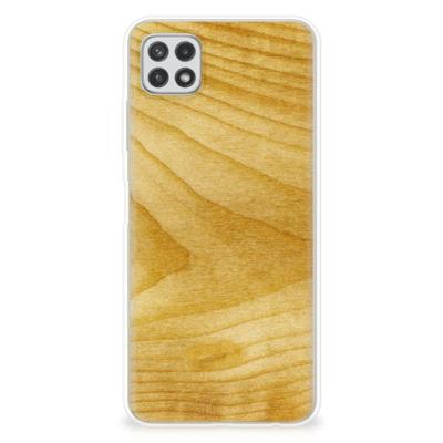 Samsung Galaxy A22 5G | Bumper Hoesje | Licht Hout