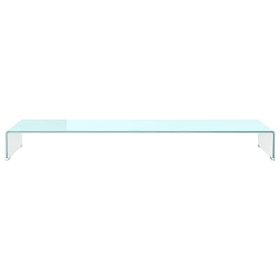 VidaXL Tv-meubel/monitorverhoger 120x30x13 cm glas groen