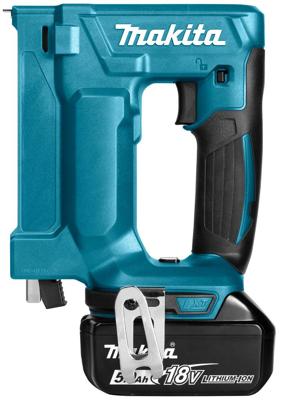 Makita dst112rtj 18 v nietmachine (nietbreedte 10mm) 5,0 ah accu (2 st), snellader, mbox Makita dst112rtj 18 v nietmachine (nietbreedte 10mm) 5,0 ah accu (2 st), snellader, mbox