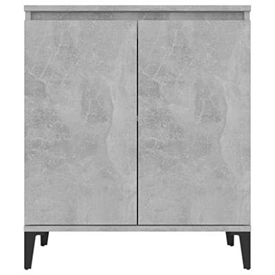 Dressoir 60x35x70 cm bewerkt hout betongrijs
