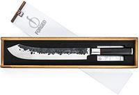 Slagersmes - GESMEED - SEBRA - Japans 440C staal - Dalbergia houten handvat - L 25,5 cm - thumbnail