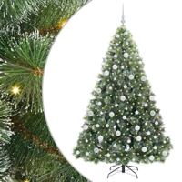 Kunstkerstboom met 300 LED met standaard Groen 180 cm PE en PVC - thumbnail