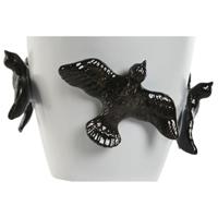 Vaas Home ESPRIT Wit Zwart Keramiek Modern 27 X 27 X 29,5 cm - thumbnail