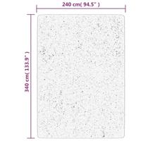 VidaXL Vloerkleed istan hoogpolig glanzend 240x340 cm antracietkleurig - thumbnail