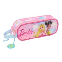 Pennenetui met 2 vakken Barbie Painterly Roze Hemelsblauw 21 x 8 x 6 cm - thumbnail