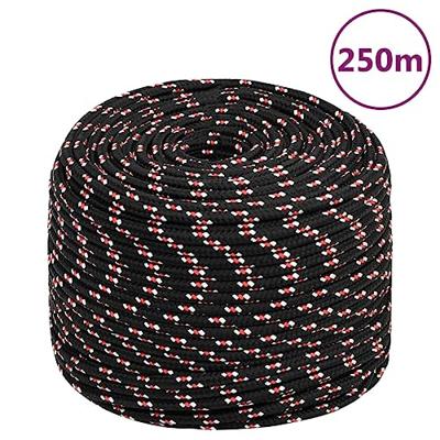 VidaXL Boot touw 6 mm 250 m polypropyleen zwart