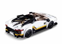Sluban Modelbricks italiaanse supercar wit (m38-b0957) - thumbnail