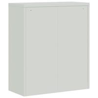 Archiefkast 90x40x105 cm staal lichtgrijs - thumbnail