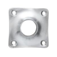 De Oude Deurklink Rozet - Vierkant mat geborsteld Nikkel - thumbnail