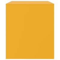 Tv-meubel 67x39x44 cm staal mosterdgeel - thumbnail