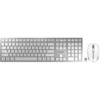 CHERRY DW 9100 SLIM toetsenbord Inclusief muis Universeel RF-draadloos + Bluetooth QWERTY Amerikaans Engels Zilver - thumbnail